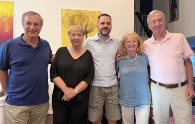 Meeting with Rachel Steiner's descendants in the USA