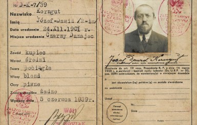 Józef Korngut's identity card