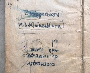 Stories by Sholem Asch from the Mejloch Kleinzahler's collection